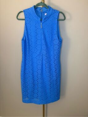 Lilly Pulitzer Alexa Shift Lace Dress in Beckon Blue